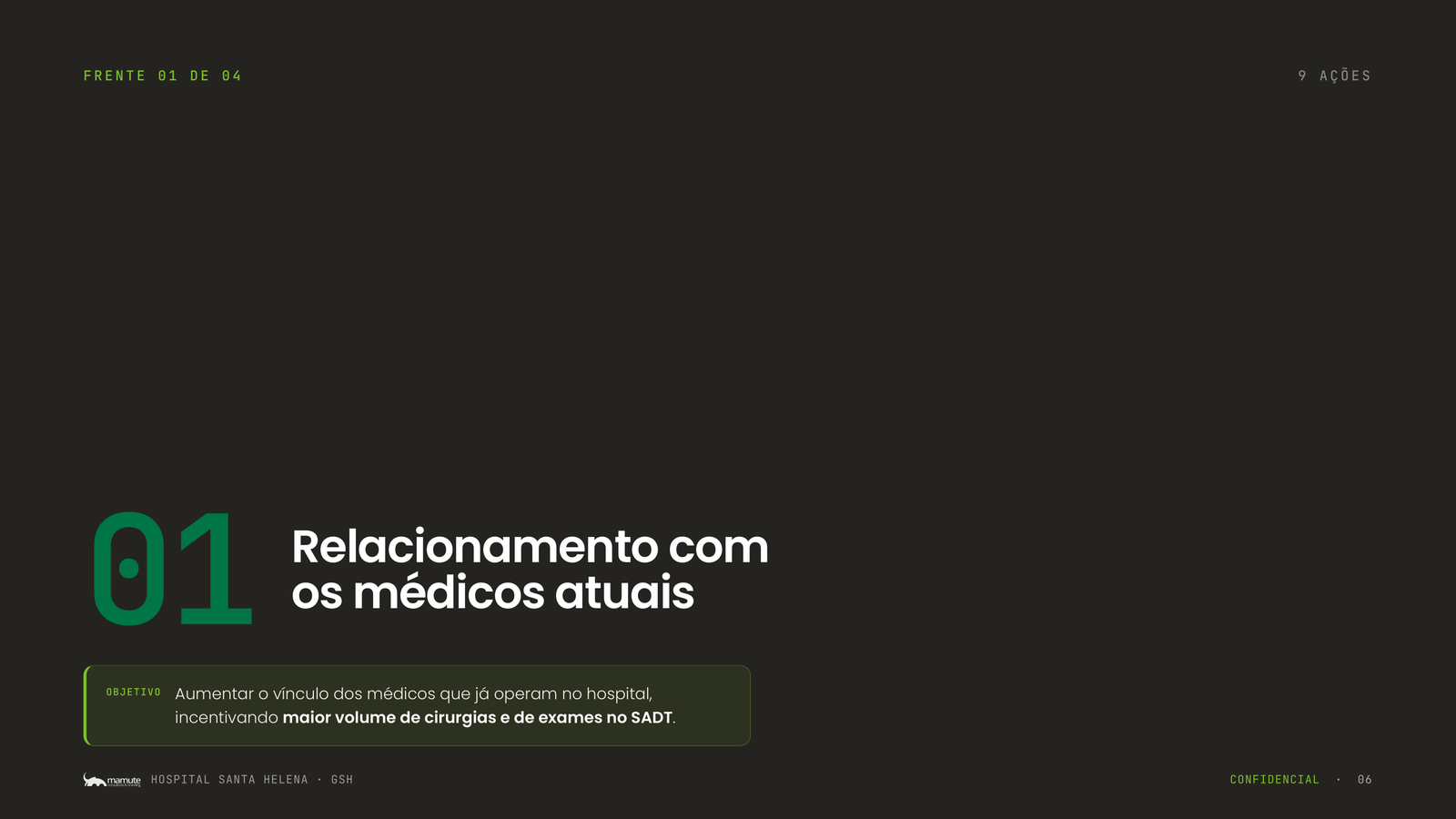 Página 06 da apresentação Plano de Ações Estratégicas Santa Helena
